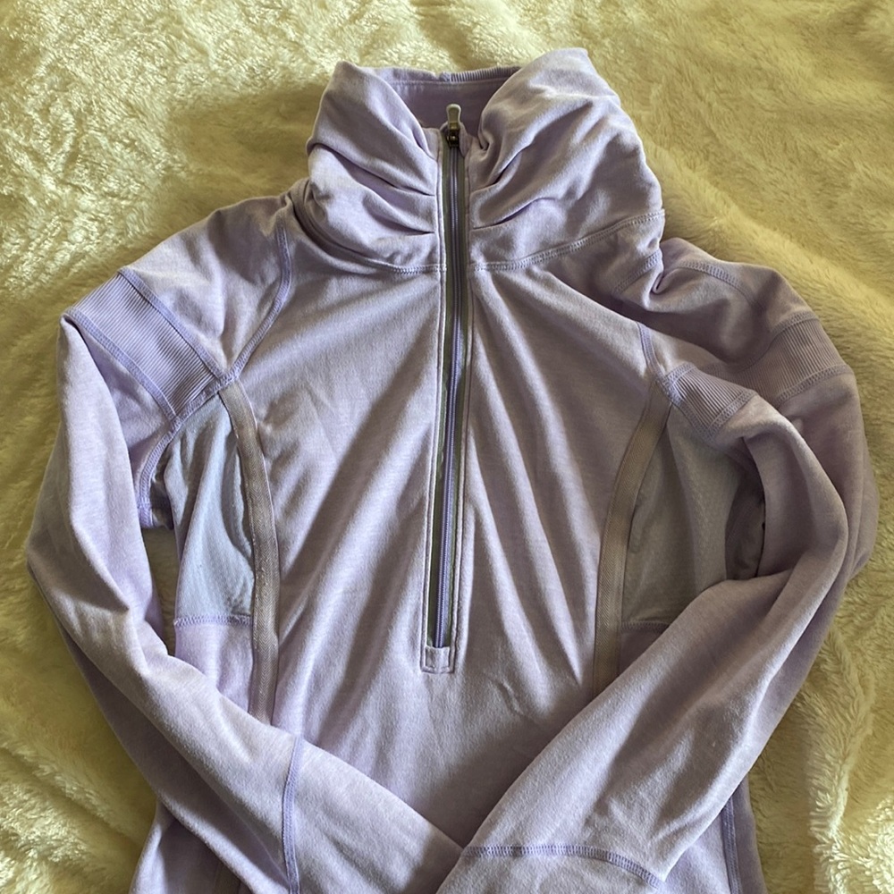 Lululemon lilac 1/4 zip pullover